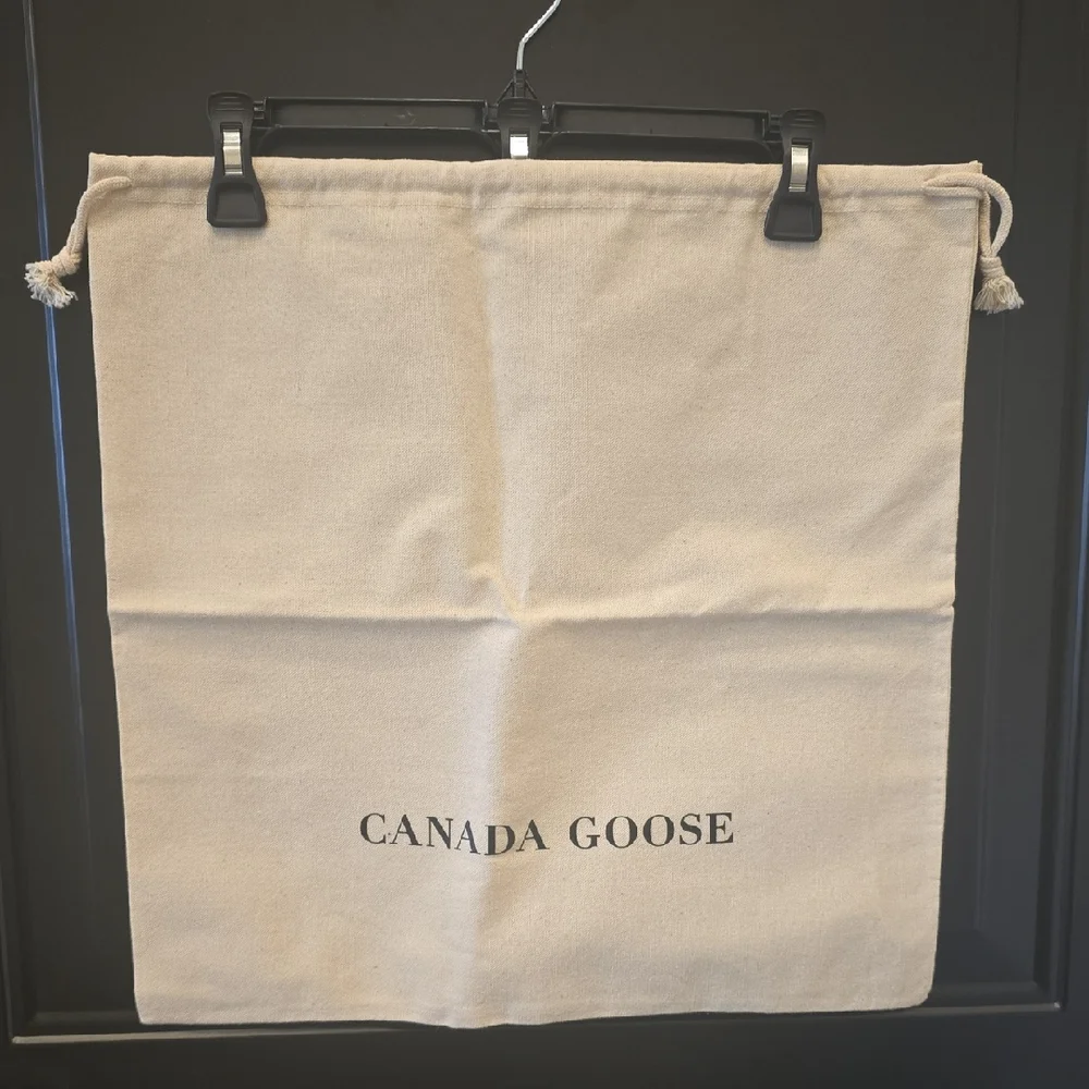 Canada Goose Natural Canvas Drawstring Bag